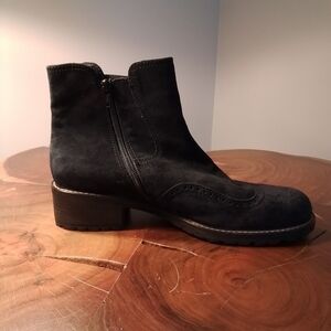 Gabor Comfort G Black Suede Boots - 9